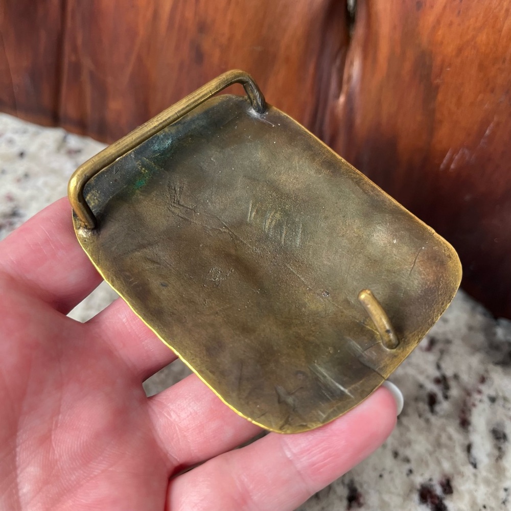 Early Yurman Putnam Art Works Bronze Belt Buckle - Picture 8 of 11